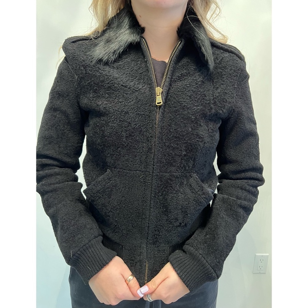 Ralph lauren collection shearling coat size 2